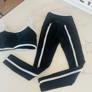 Black and White Activewear Set